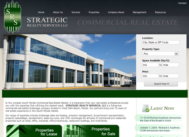 Commercial Real Estate Web Design - Commercial Properties Web Design - Real Estate Web Design - Online Real Estate System
