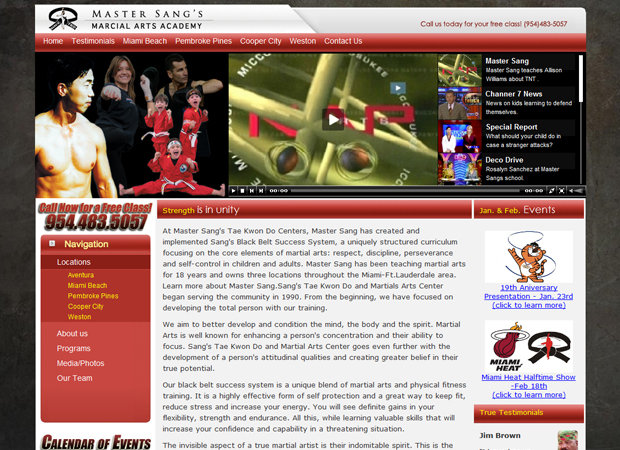Martial Arts Web Design And Web Development