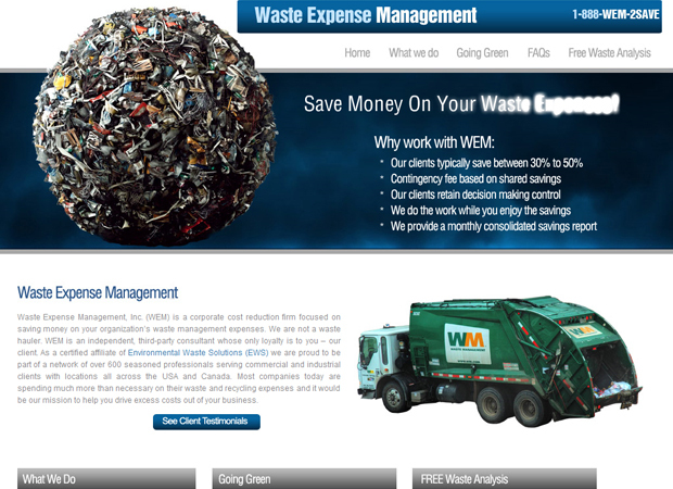 Waste Management Web Design - Waste Management Web Development